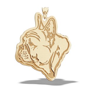 French Bulldog Dog Portrait Charm or Pendant