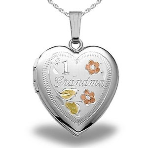 Grandma Heart Photo Locket